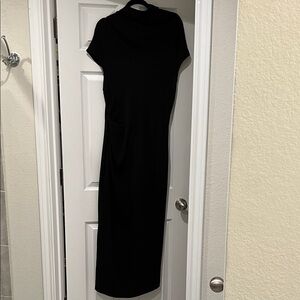 Zara Classic Black Midi Dress